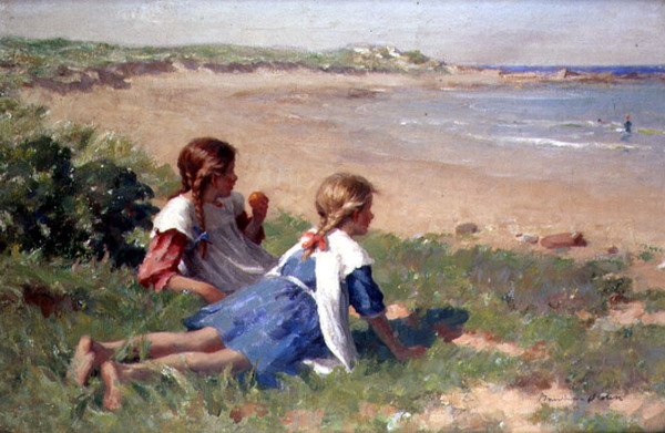 A tengerre tekintve (olaj, vászon) alkotó: William Marshall Brown