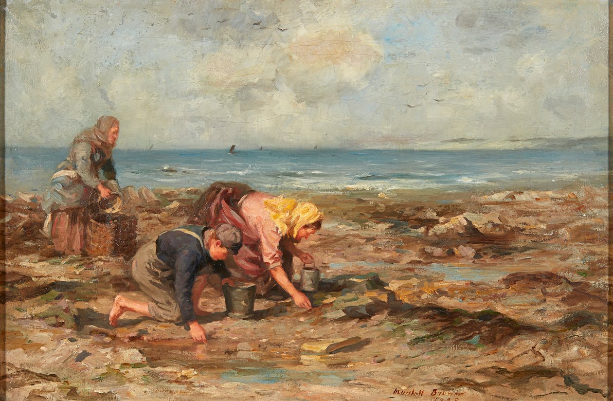Kagylógyűjtők (olaj, vászon) alkotó: William Marshall Brown