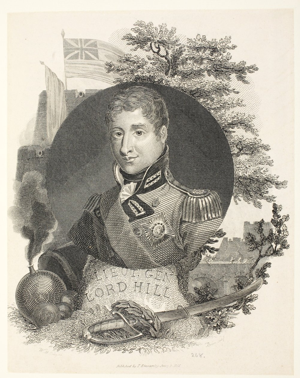 Lord Hill KB altábornagy, engr Brown, pub. Kinnersley, 1815 alkotó: William Marshall Craig