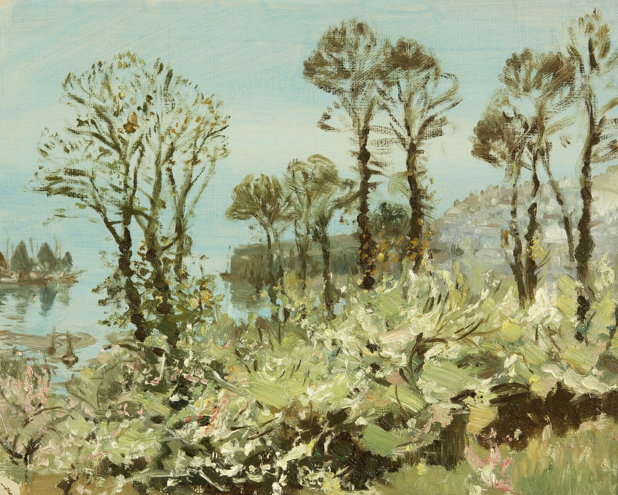 Virágos Copse (olaj, vászon) alkotó: William Matthew Hale
