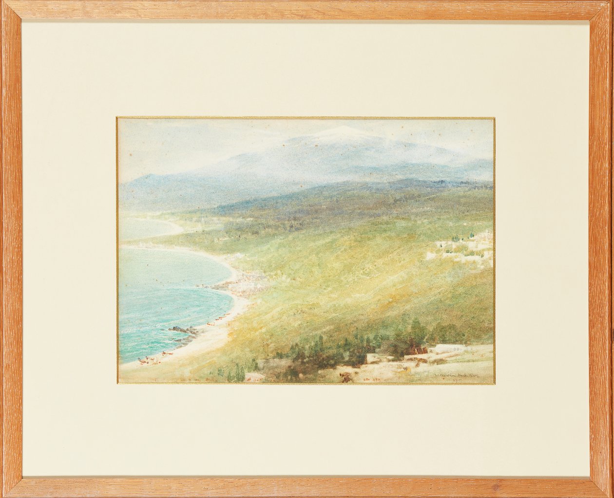 Az olasz parton (akvarell) alkotó: William Matthew Hale