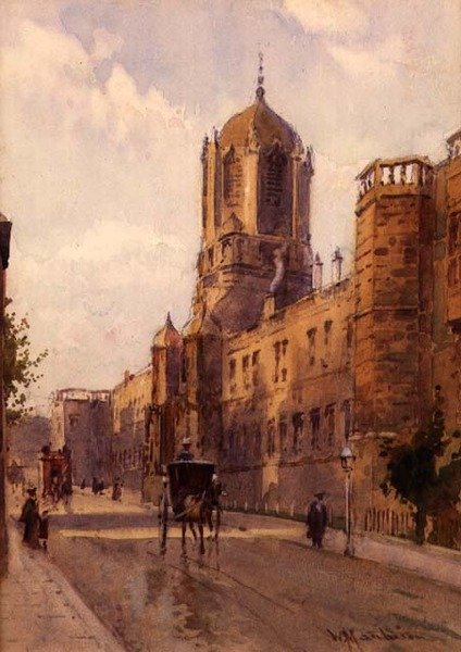 Christ Church, Oxford (akvarell papíron) alkotó: William Matthison