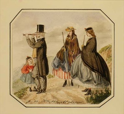 A dombokon, Malvern (akvarell) alkotó: William McConnell