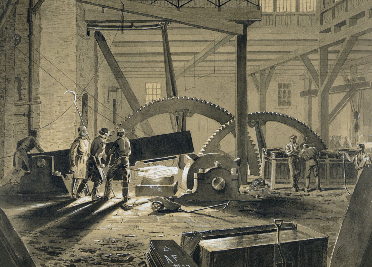 The Shingling Hammer (fekete szürke mosás fehérrel megerősítve) alkotó: William McConnell
