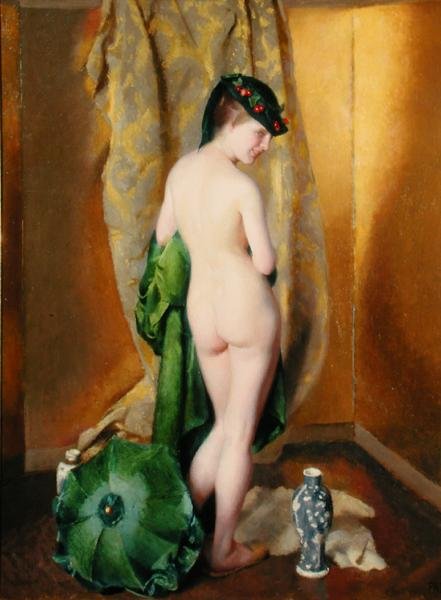 Fantasy Interlude (olaj, vászon) alkotó: William McGregor Paxton