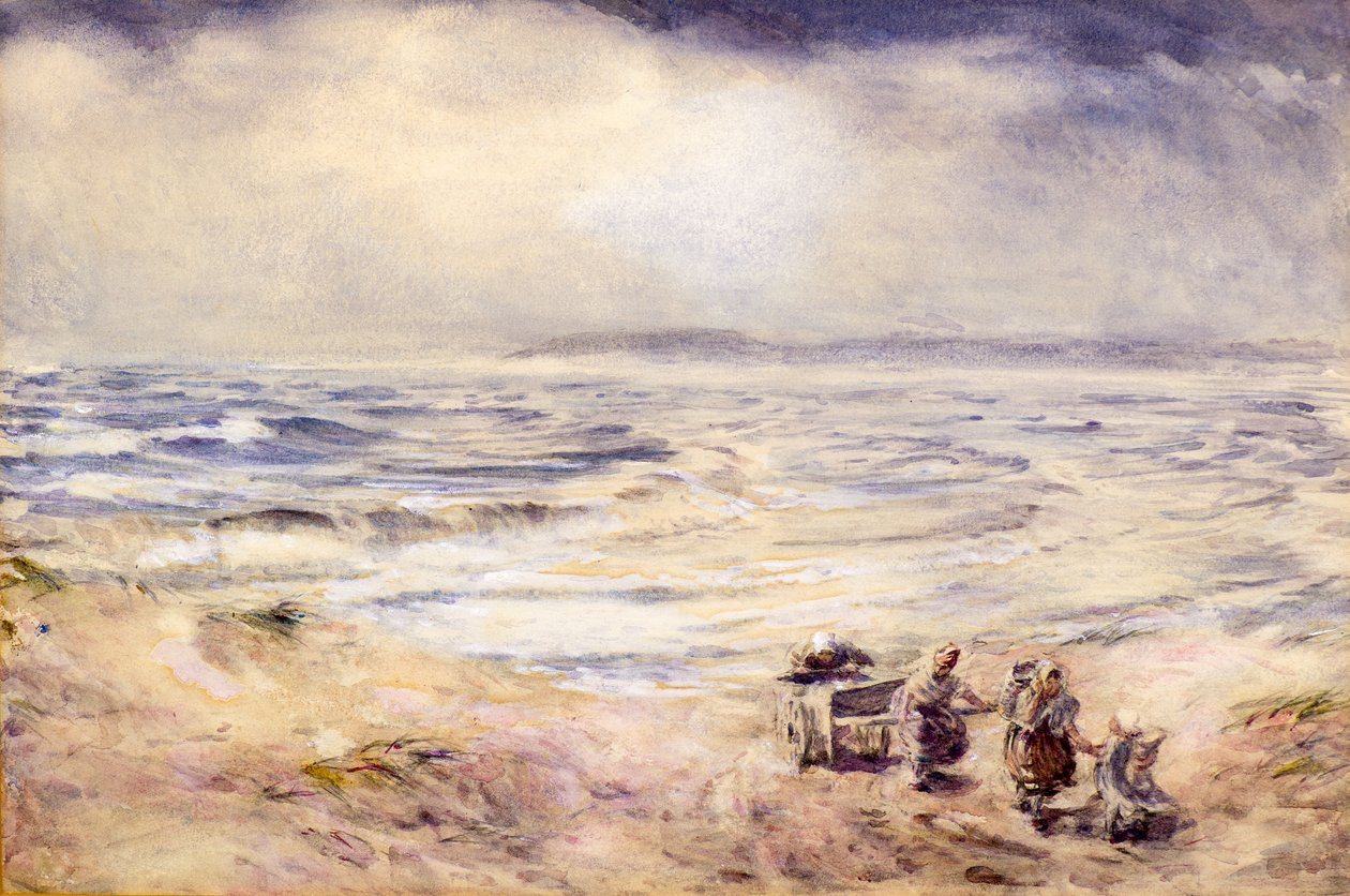 Egy nedves nap, 1876 körül (akvarell) alkotó: William McTaggart