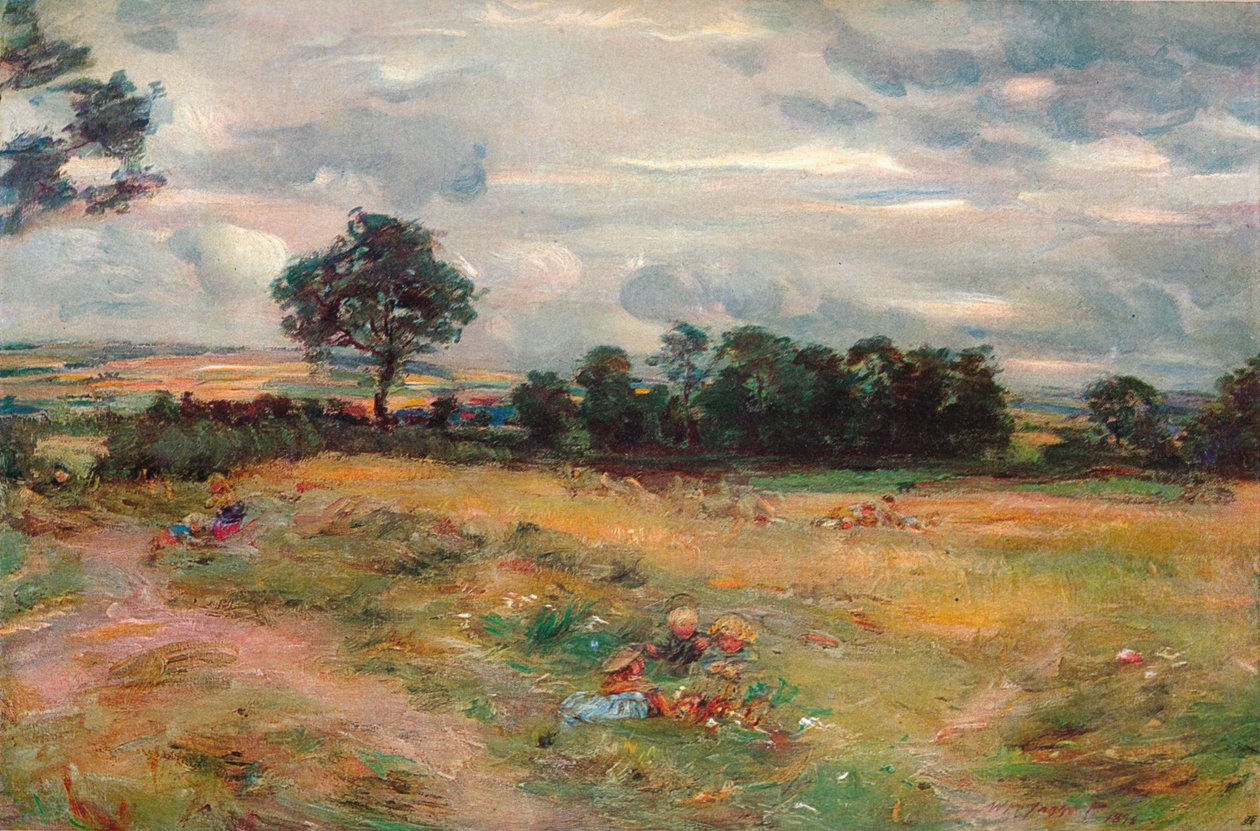 Betakarítás Broomieknowe-ban, 1896 alkotó: William McTaggart