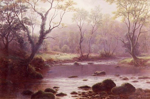 A Wharfe-on (akvarell, papír) alkotó: William Mellor