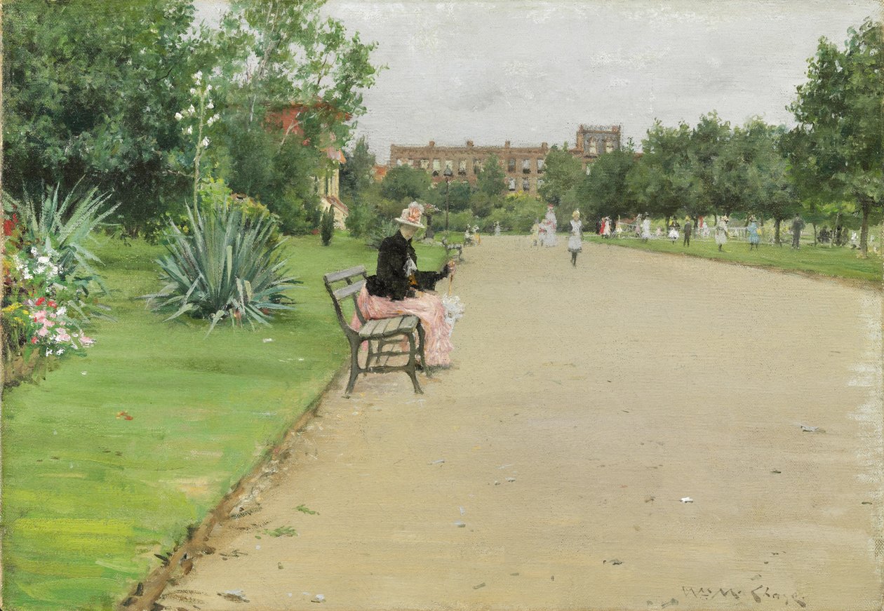 Városliget, 1887 körül alkotó: William Merritt Chase