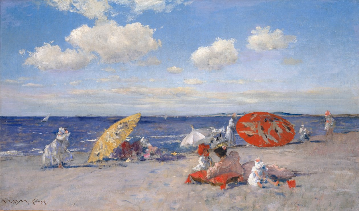 Tengerparton, 1892 körül (olaj, vászon) alkotó: William Merritt Chase