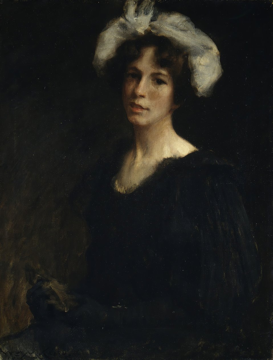 Bessie Potter, kb. 1895. alkotó: William Merritt Chase