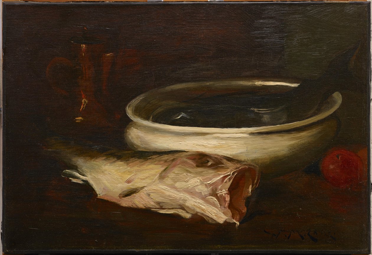 Hal és csendélet alkotó: William Merritt Chase