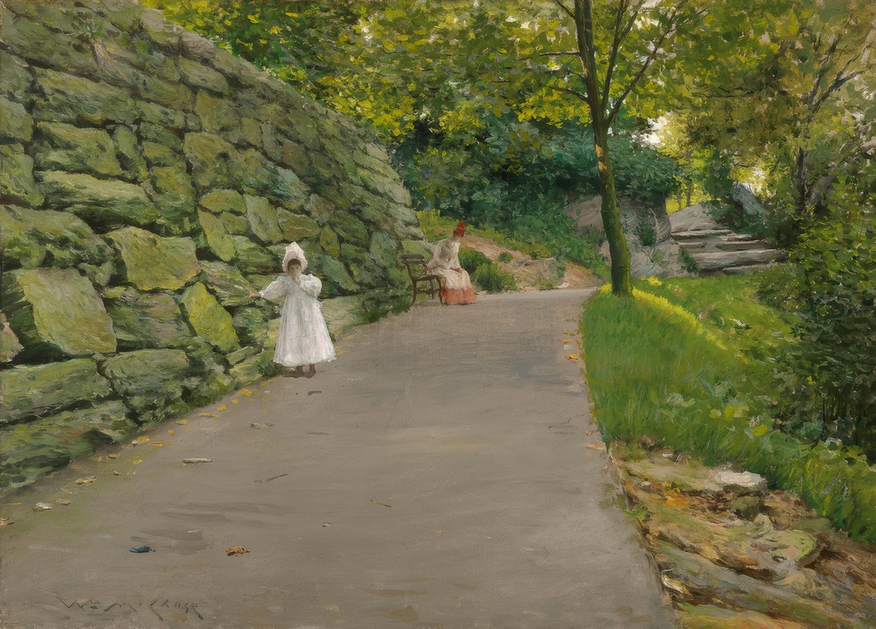 A parkban alkotó: William Merritt Chase