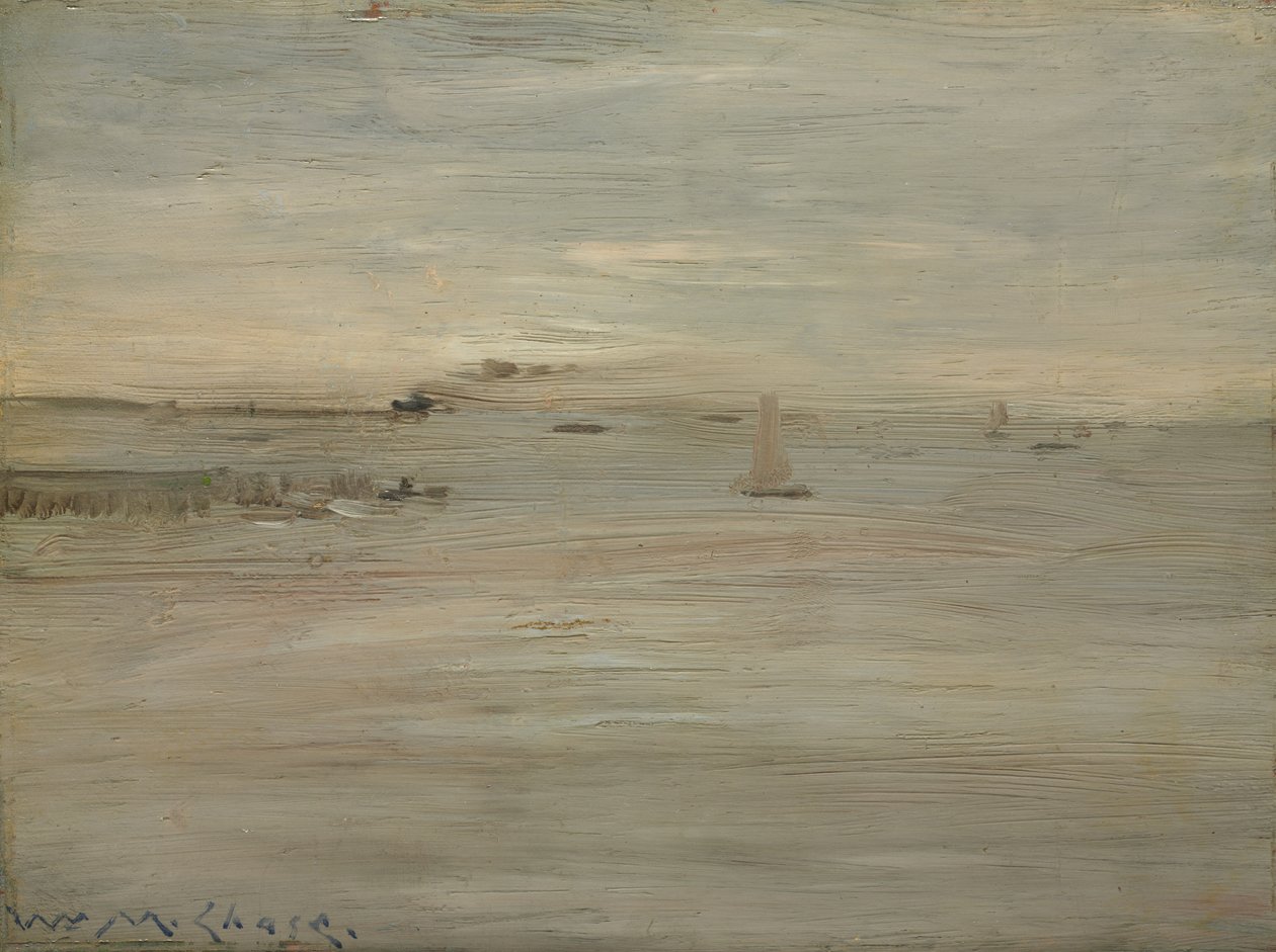Tengerészet, 1888 körül (olaj, fa) alkotó: William Merritt Chase