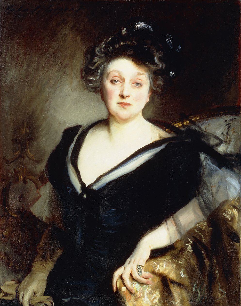 Asszony, alkotó: William Merritt Chase
