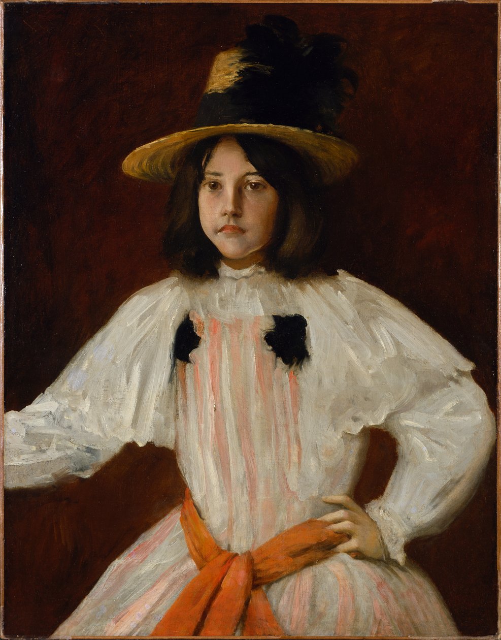 A művész lányának portréja alkotó: William Merritt Chase