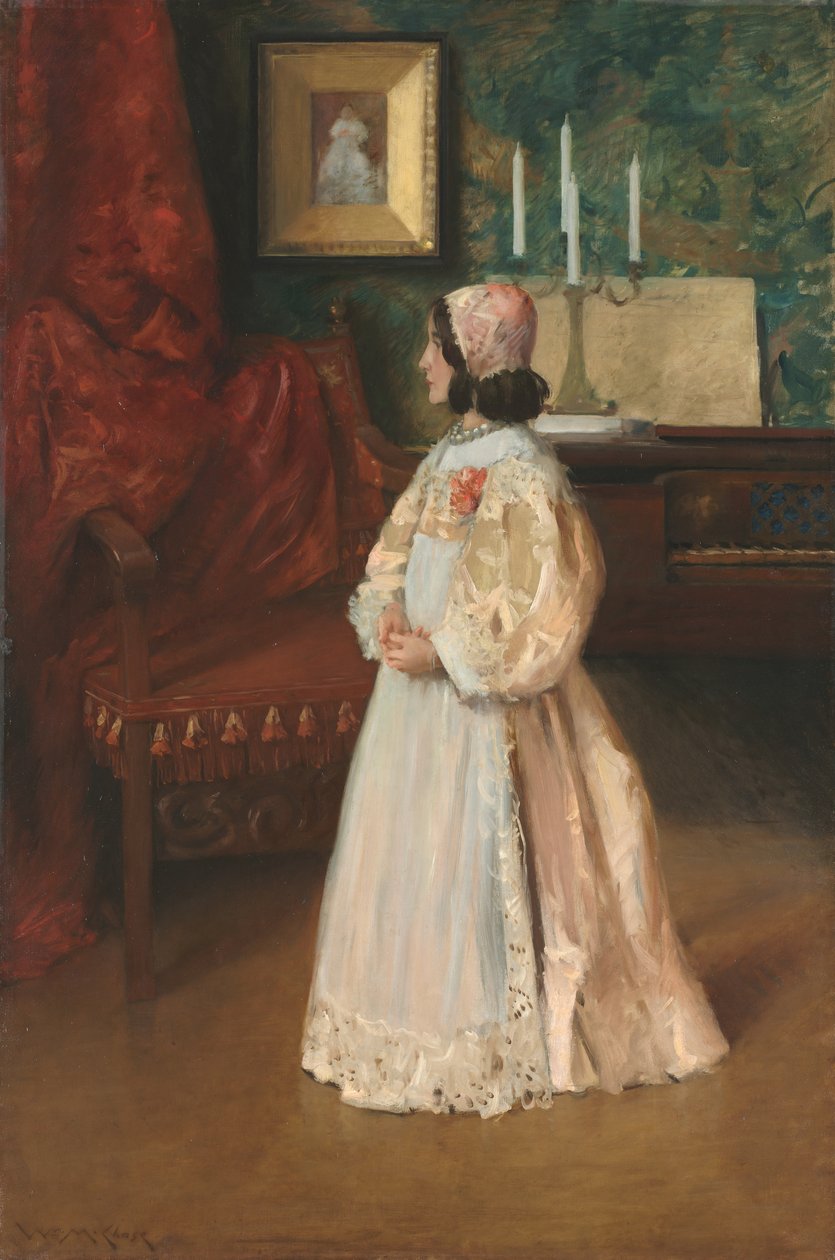 Alice lányom portréja, c. 1895. alkotó: William Merritt Chase