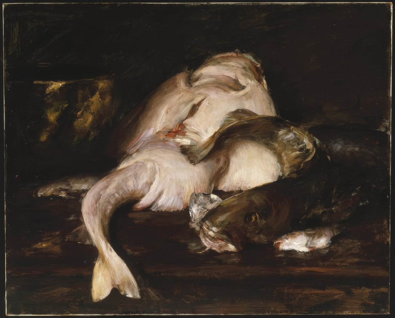 Csendélet, Halak alkotó: William Merritt Chase