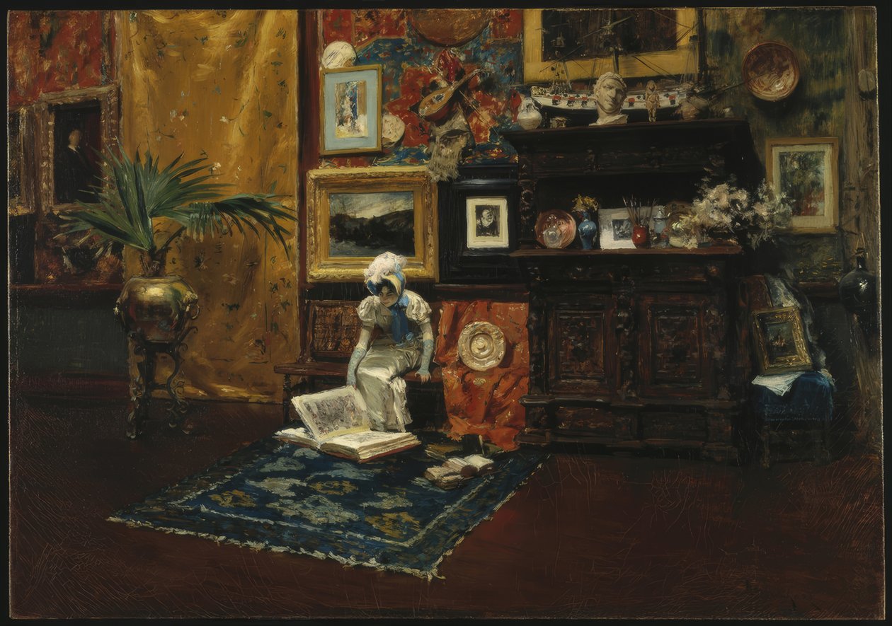 Stúdió belső alkotó: William Merritt Chase