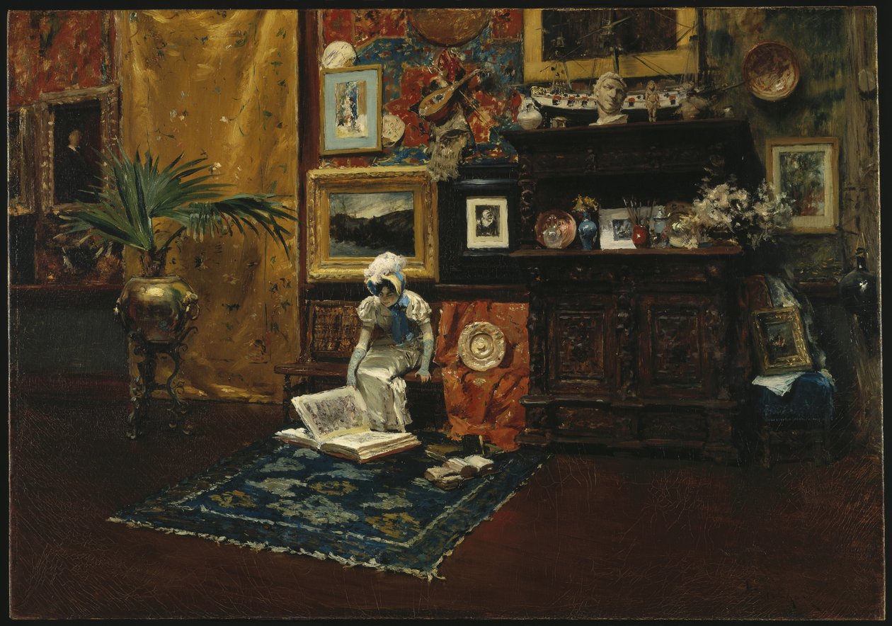 Stúdióbelső, 1882 körül (olaj, vászon) alkotó: William Merritt Chase