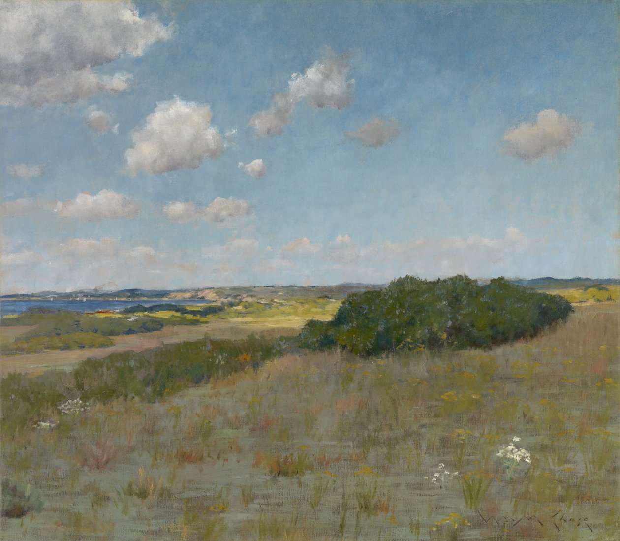Napfény és árnyék, Shinnecock Hills, 1895 körül (olaj, vászon) alkotó: William Merritt Chase