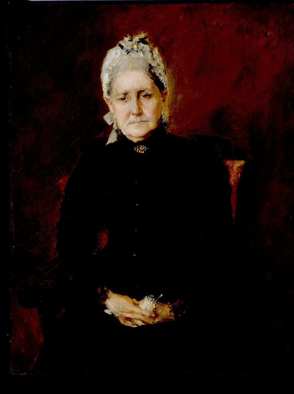 A művész anyja, Sarah Swaim Chase (olaj, vászon) alkotó: William Merritt Chase