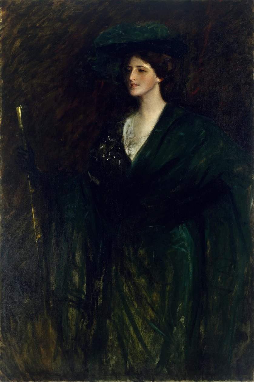 A smaragdhölgy alkotó: William Merritt Chase