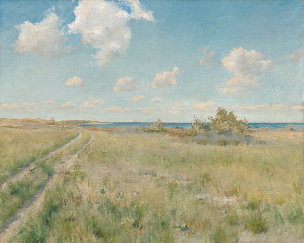 A régi út a tenger felé alkotó: William Merritt Chase