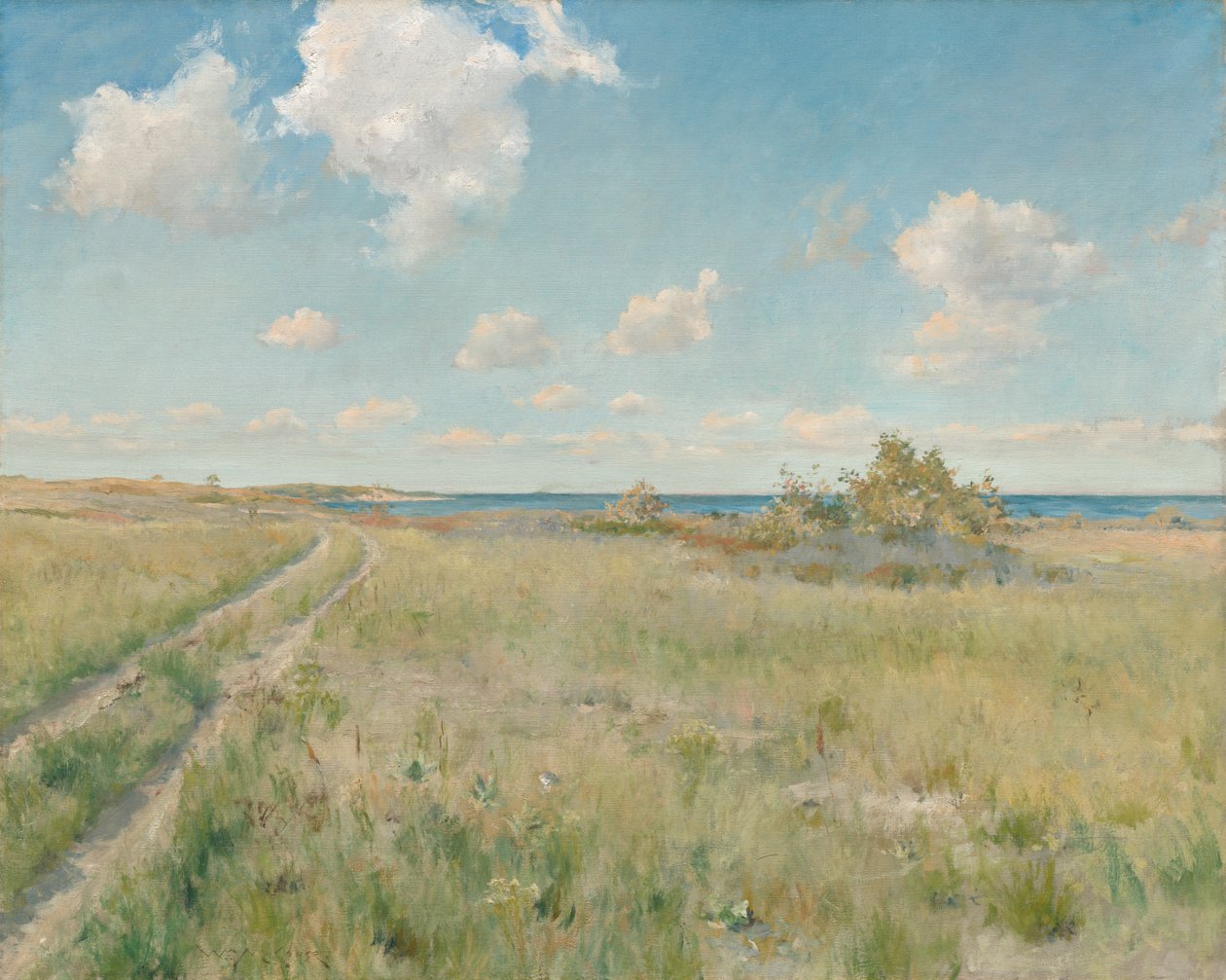 A régi út a tengerhez, c. 1893. alkotó: William Merritt Chase