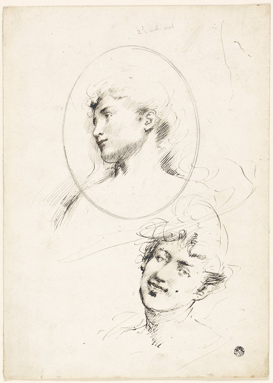 Két női fej alkotó: William Merritt Chase
