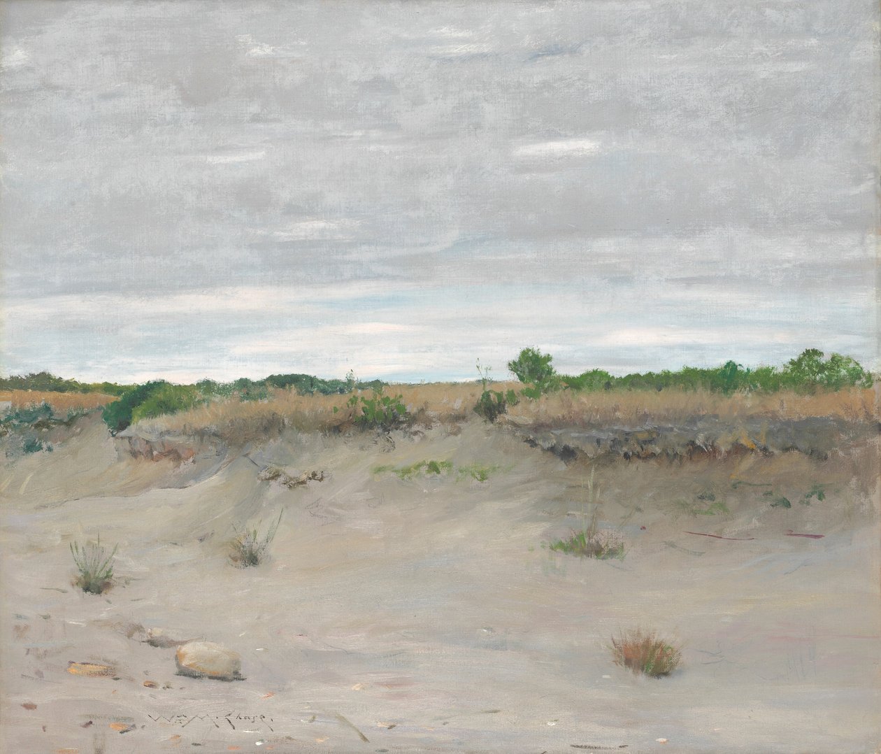Szélfútta homok, 1894. alkotó: William Merritt Chase