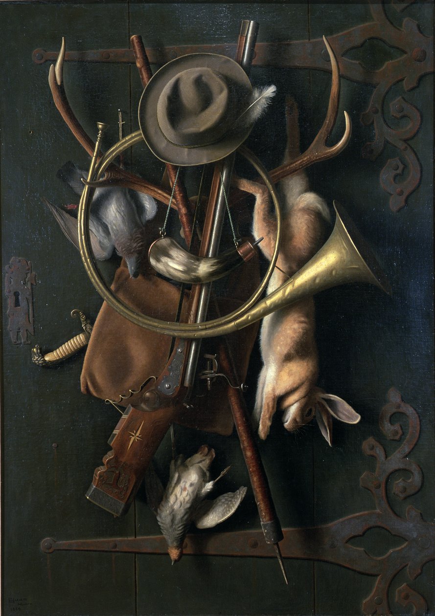 Vadászat után (3. változat) 1884 (olaj, vászon) alkotó: William Michael Harnett