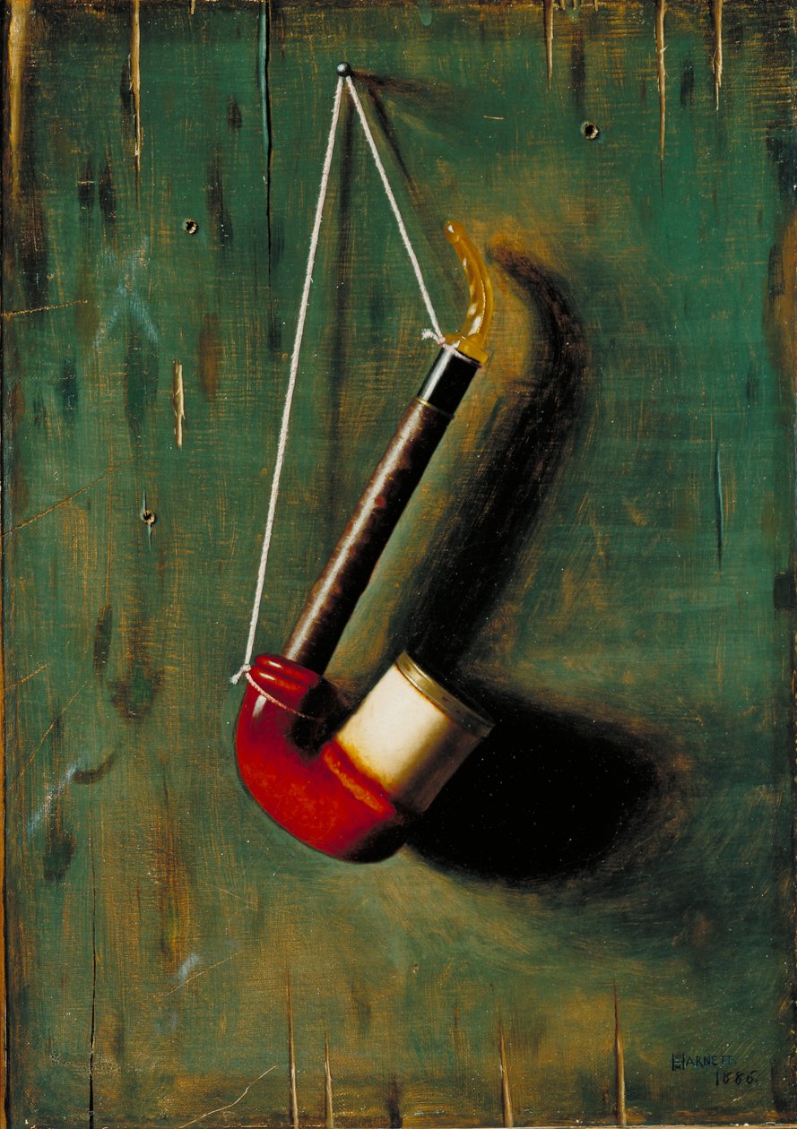 Meerschaum pipa, 1886 alkotó: William Michael Harnett