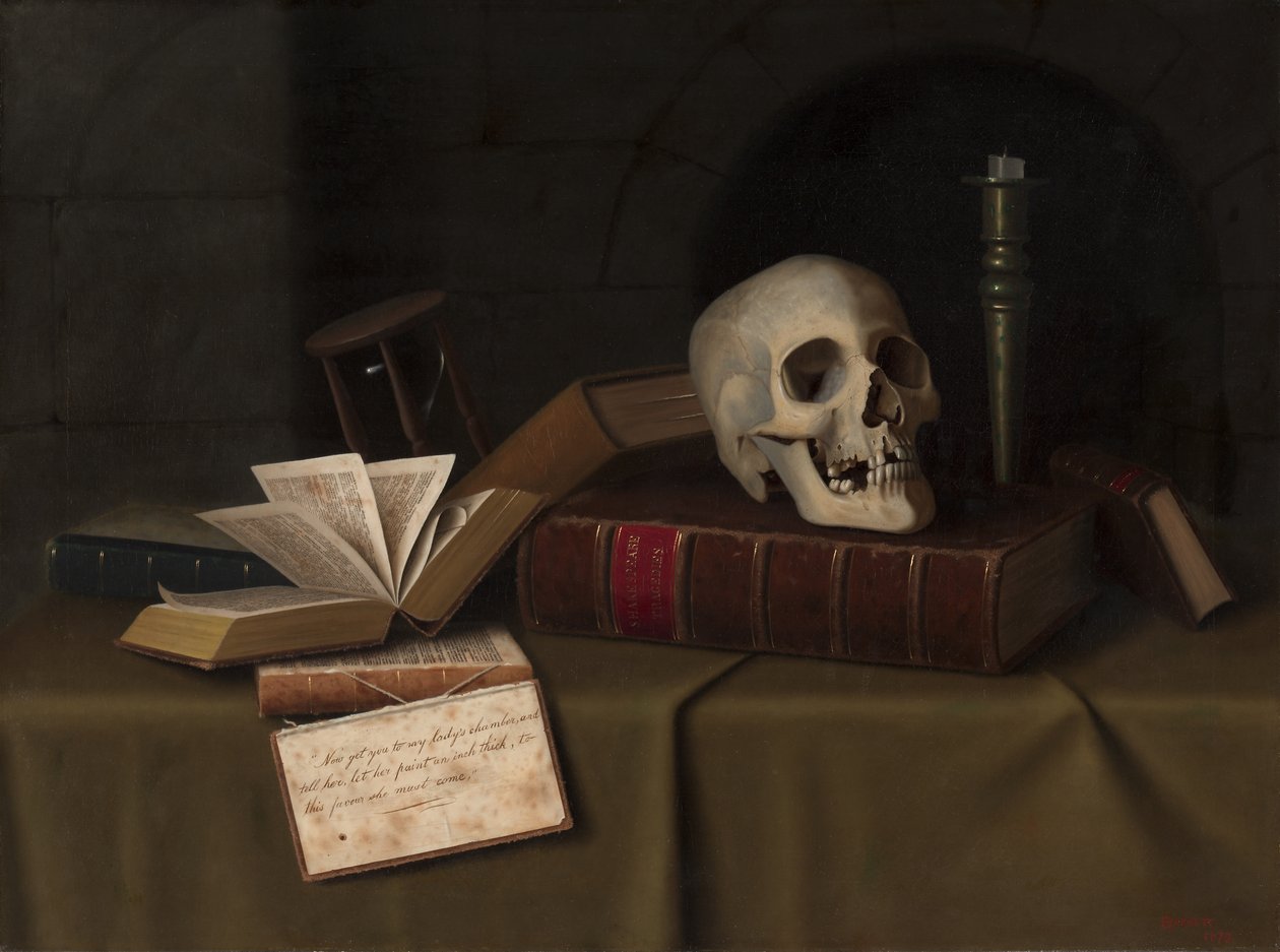 Memento Mori, "Ennek szívesre" alkotó: William Michael Harnett