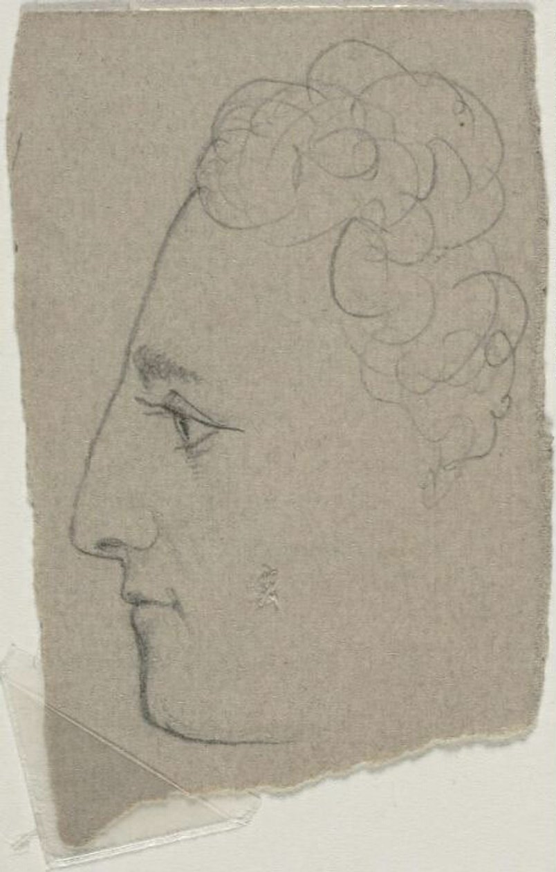 Profil vázlat alkotó: William Michael Harnett