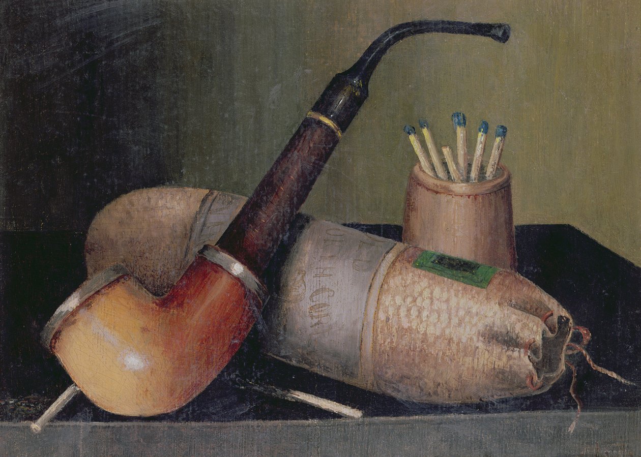 Csendélet Pipe alkotó: William Michael Harnett
