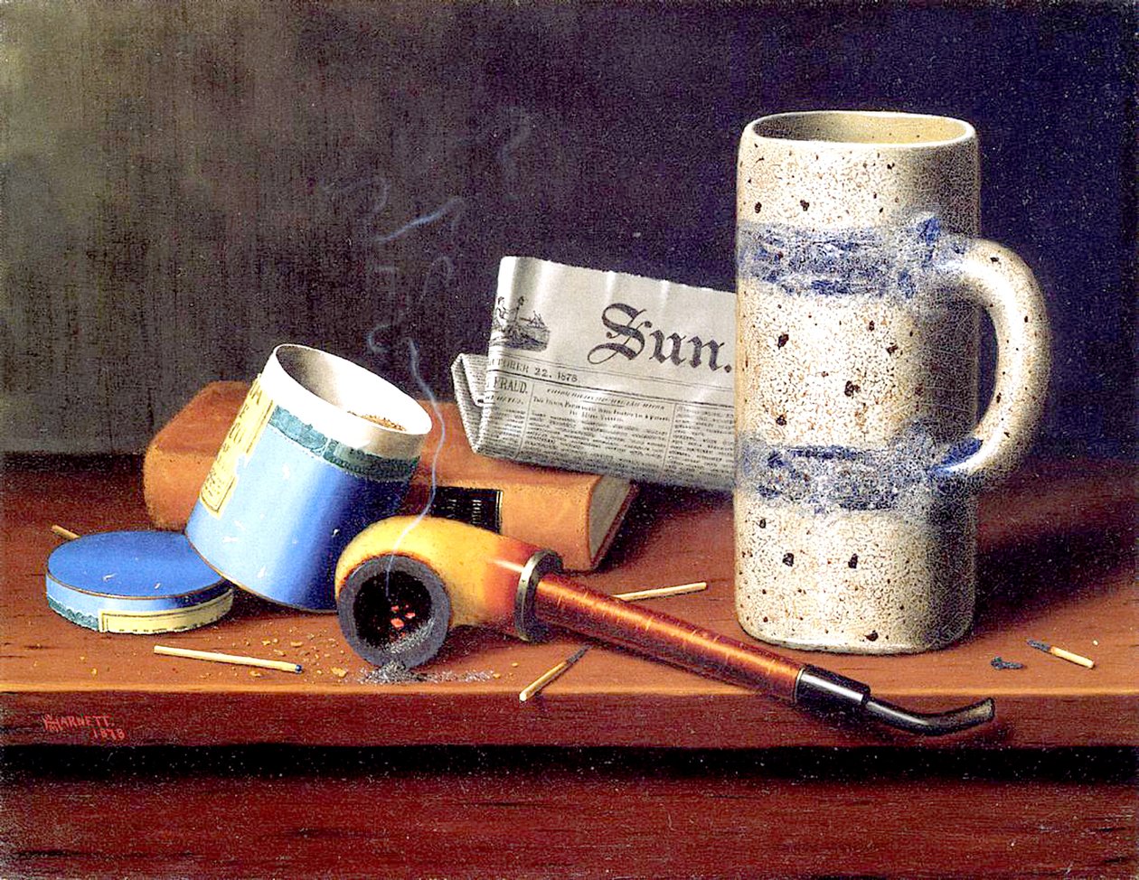 A kék dohánydoboz alkotó: William Michael Harnett