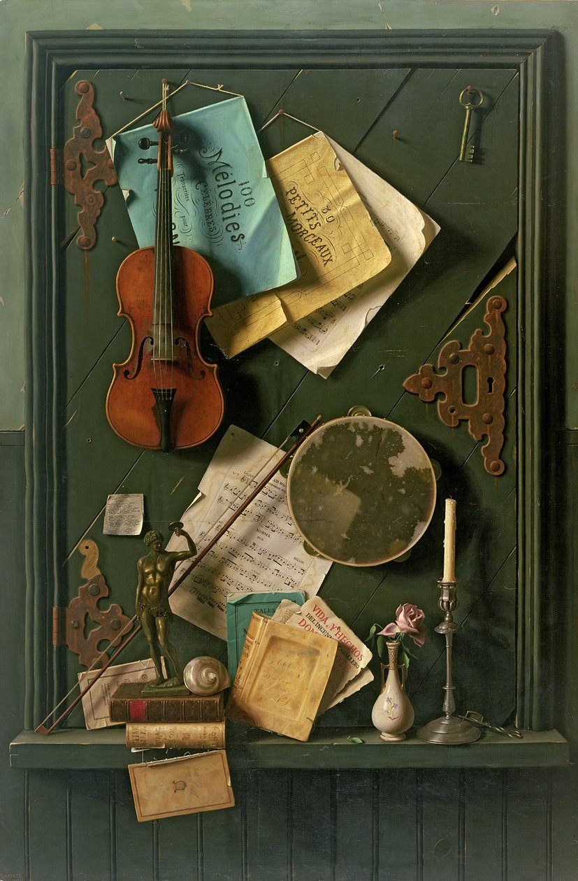 A régi szekrényajtó, 1889 alkotó: William Michael Harnett