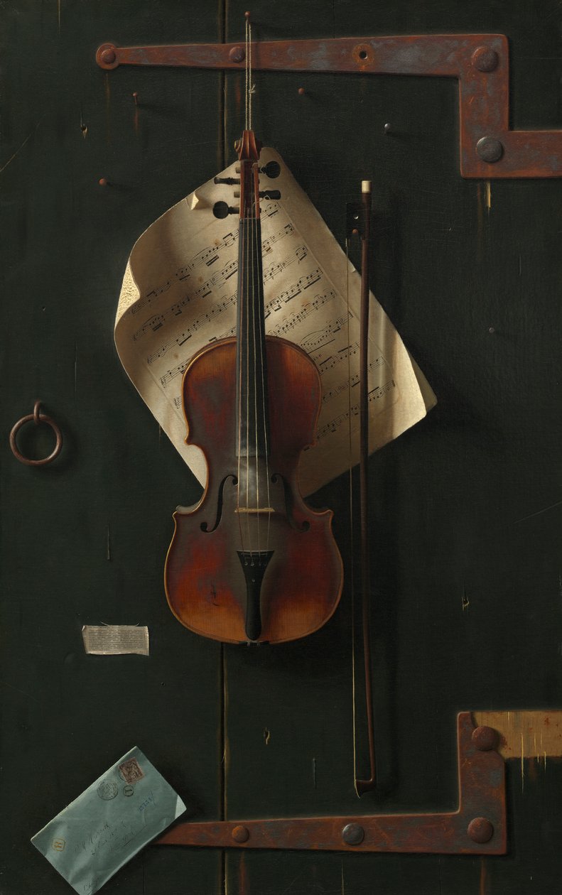 A régi hegedű, 1886 alkotó: William Michael Harnett