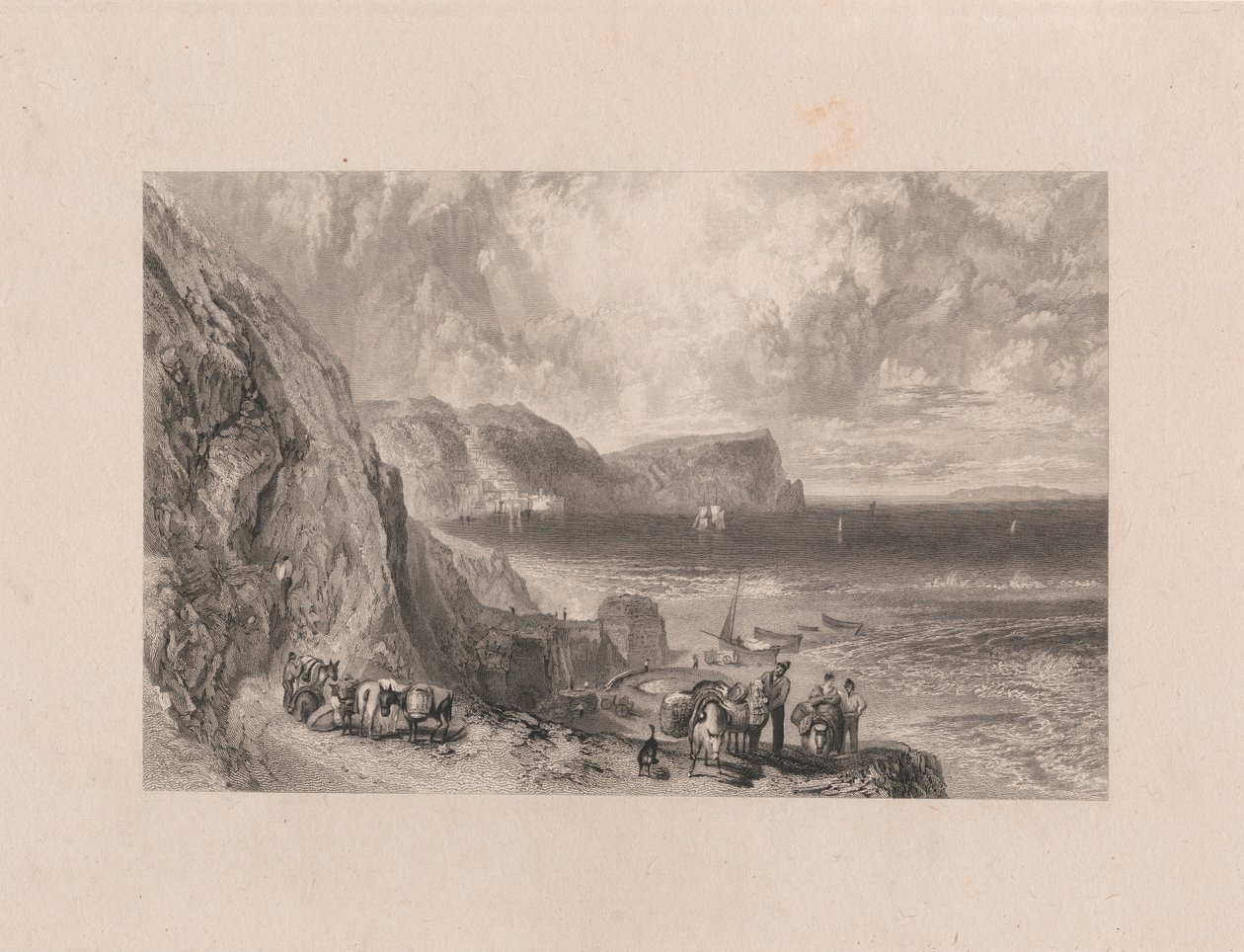 Clovelly Bay és Lundy Island alkotó: William Miller