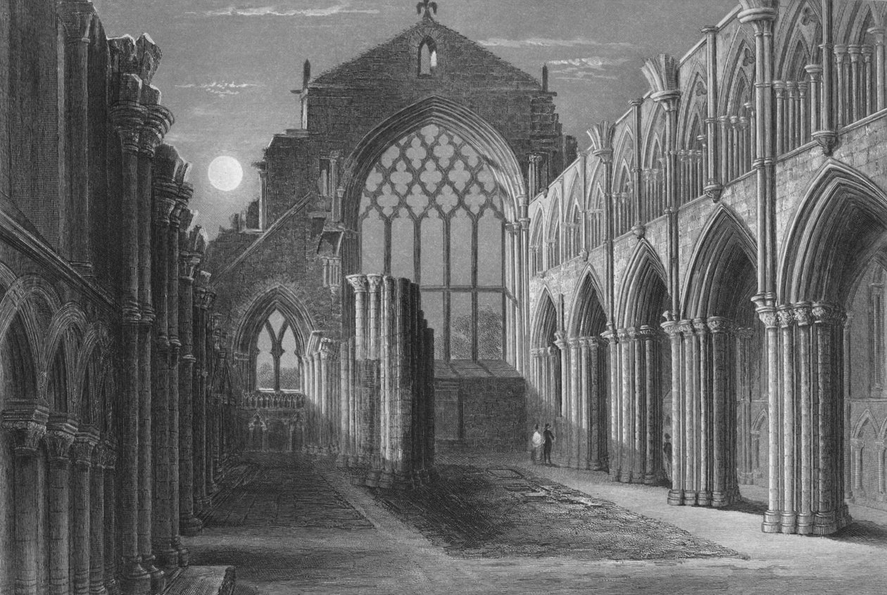 „Holyrood Chapel, Edinburgh”, 1859 alkotó: William Miller