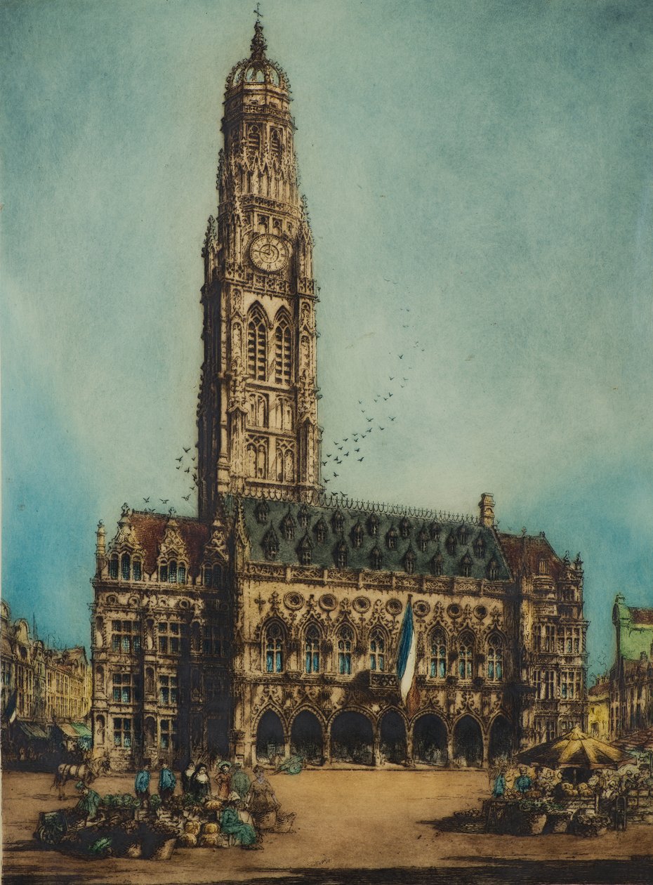 Városháza, Arras (rézkarc) alkotó: William Monk