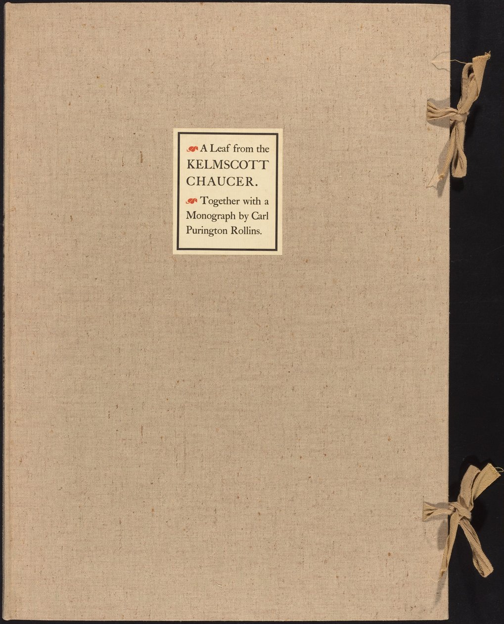Egy levél a Kelmscott Chaucerből alkotó: William Morris