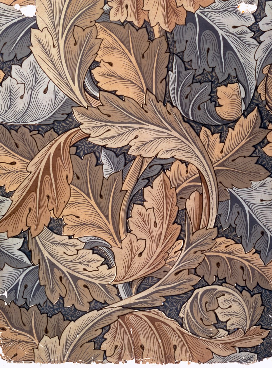 „Acanthus”, William Morris által tervezett tapéta, 1875 alkotó: William Morris