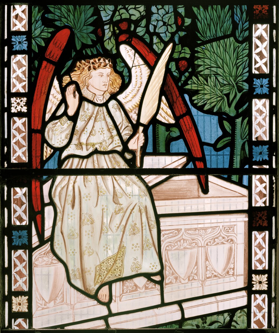 Angyal, 1862 (festett üveg) alkotó: William Morris