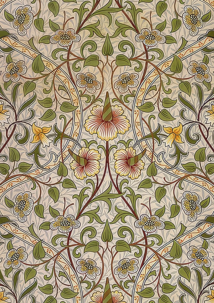 Dekorációs szövet. 1876-90 alkotó: William Morris