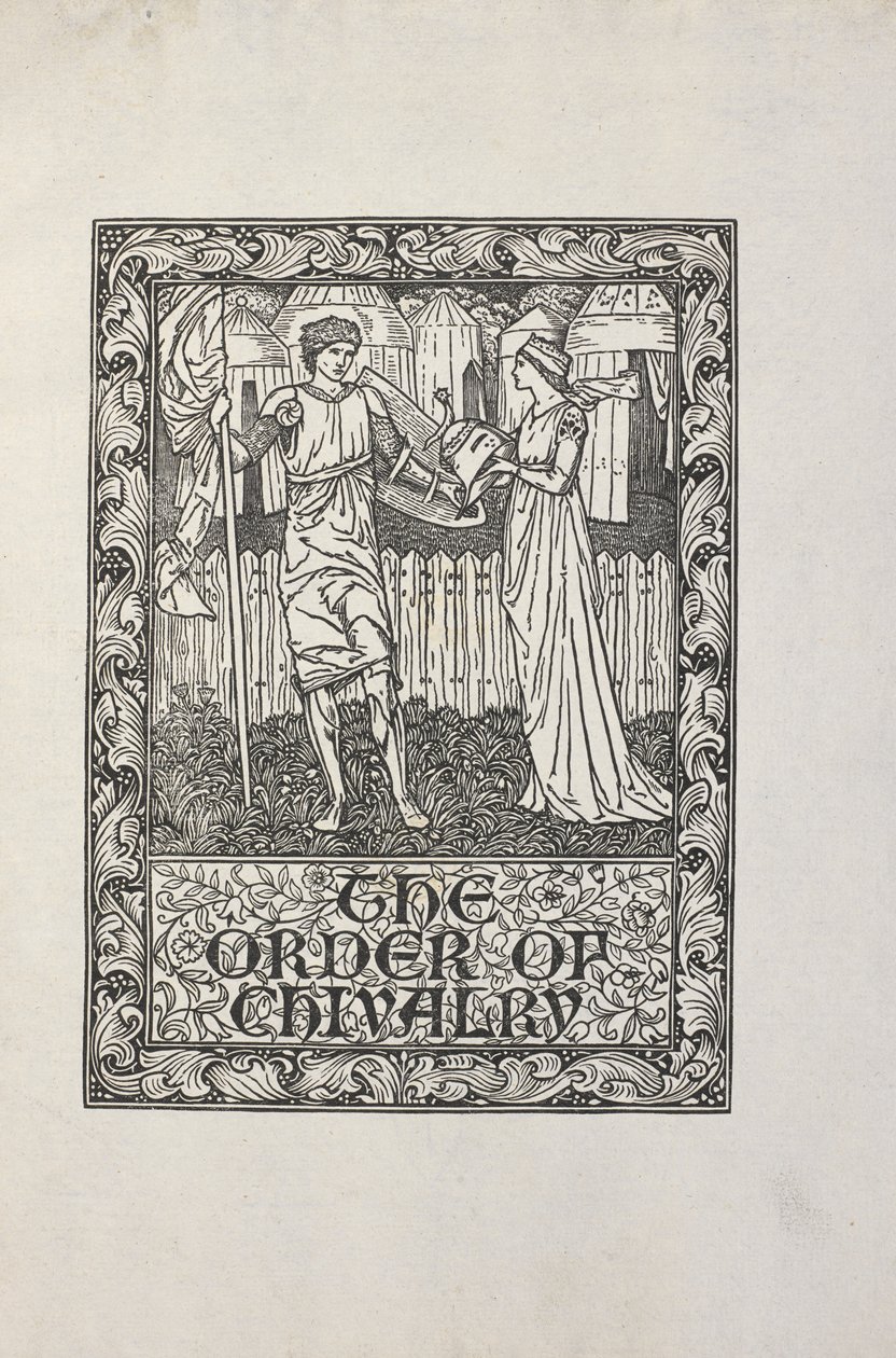 William Morris illusztrációja a "lovagrend" számára. alkotó: William Morris