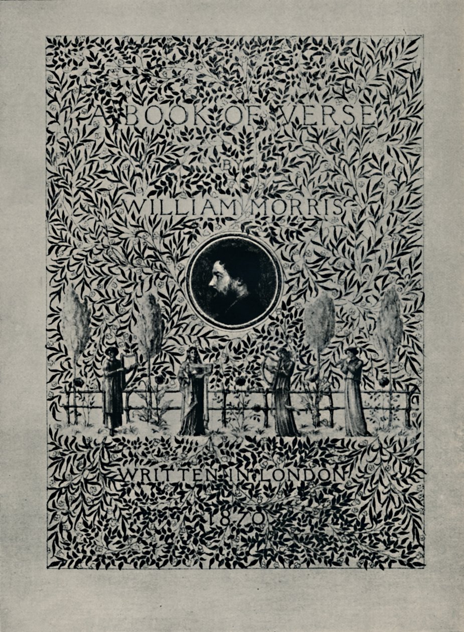 Címlap az A Book of Verse-hez, William Morris, 1870. alkotó: William Morris