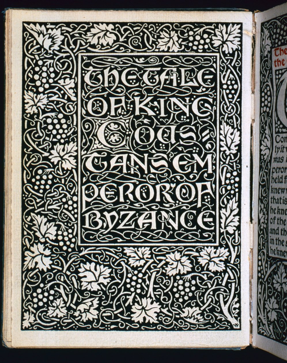 Címlap A császár meséjéből, 1894 alkotó: William Morris