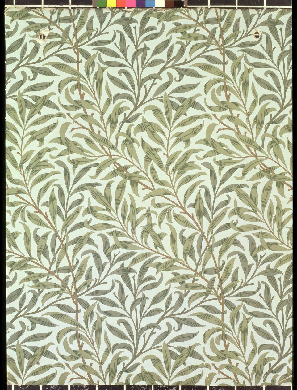 "Willow Bough" tapéta, 1887 alkotó: William Morris